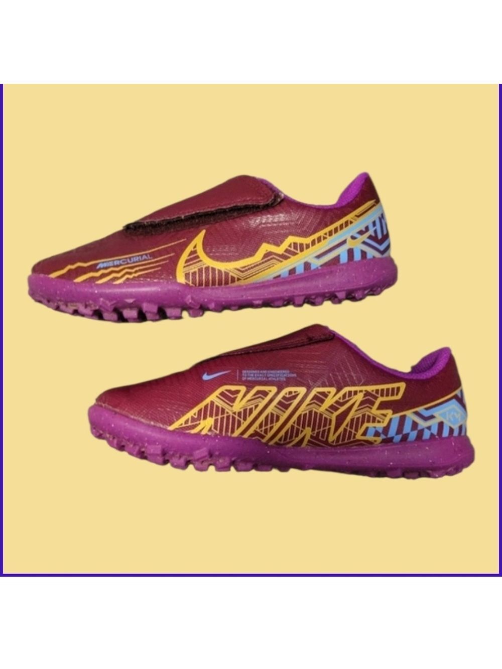 Nike Kids Slip-On Sneakers Mercurial Size 11C Beetroot